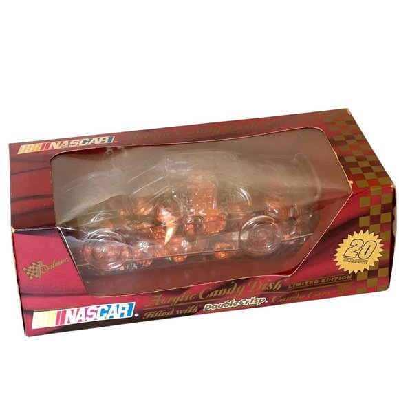 NASCAR Candy Dish 2001 Home Depot Tony Stewart #20 Acrylic w/ Candy Original Box - Picture 1 of 11